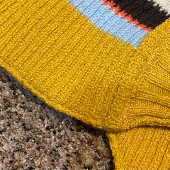 NWT Free People Striped retro-style zip-up Sweater - Picture 10 of 13